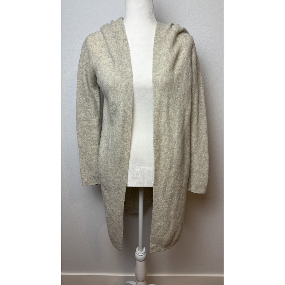 The Group by Babaton Ammonius Sweater Size XXS Gray Ivory Open Front